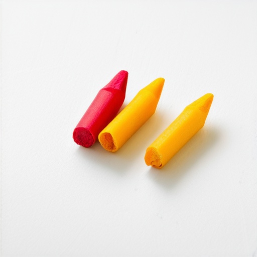 Toddler art supplies including beeswax crayons and finger paints on a messy table