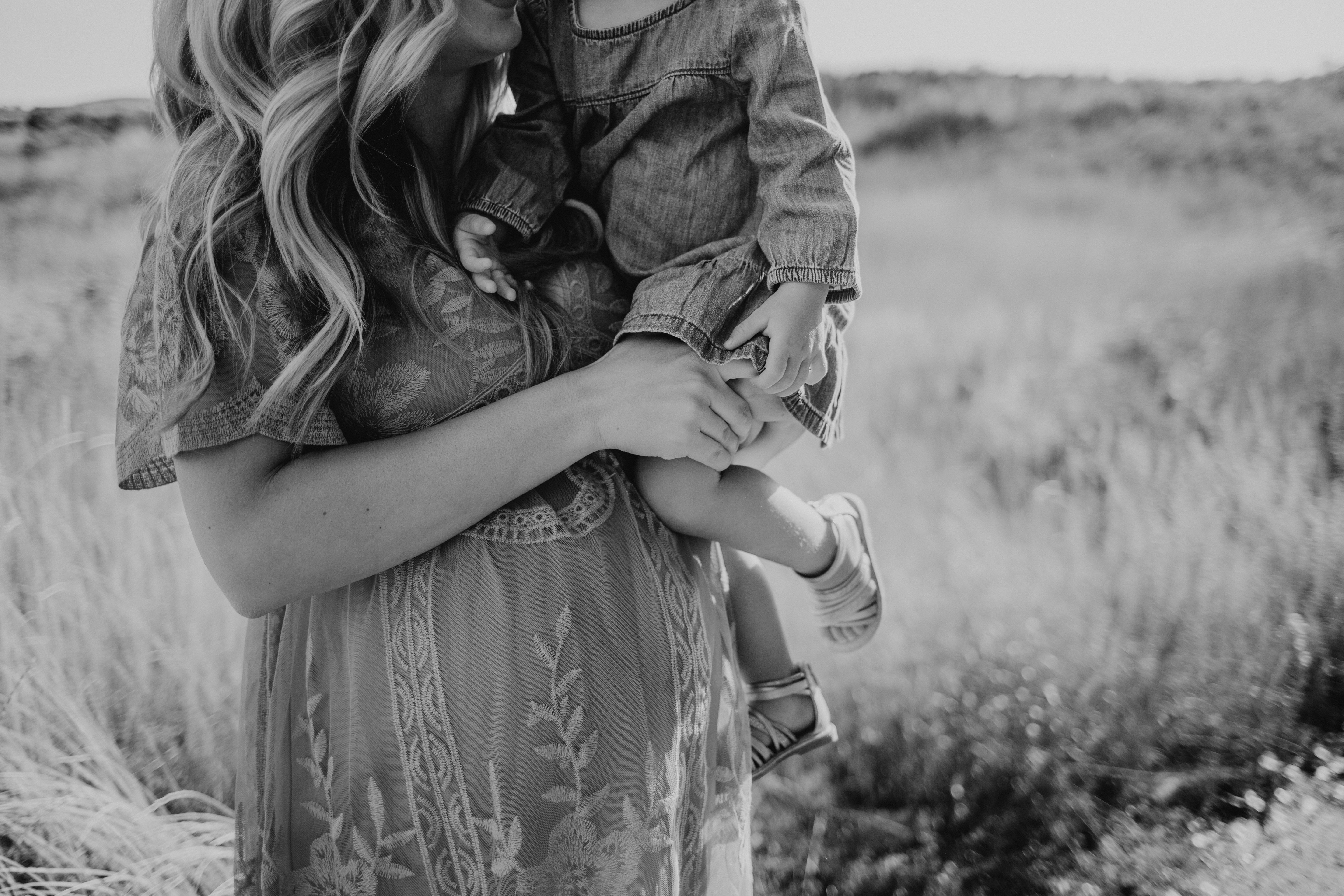 Violet with her son exploring nature - homeschool mom and natural living advocate